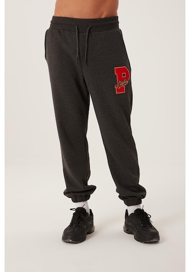Polo State Erkek Jogger 3 İplik Eşofman Altı Antrasit