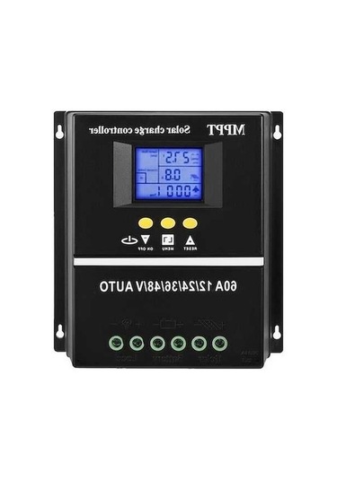 Pazly Ankatek Siyah 60a Mppt Güneş Şarj Regülatörü Paket 1 Adet