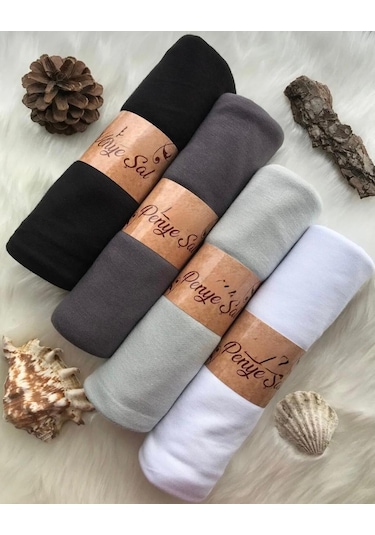 Gesshop Kadın Penya Şal Açık Gri