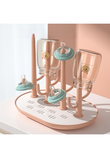 Reedark Bebek Biberon Kurutma Rafı: Çok Fonksiyonlu, Ayırılabilir, Taşınabilir - Emzik Ve Oyuncakları Hijyenik Olarak Kurut Yenilenmiş Pembe Model