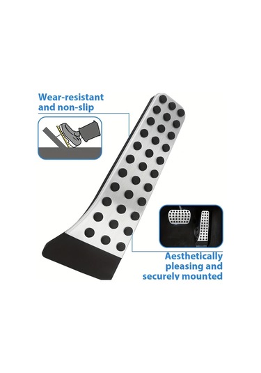 Xuweiwei Manuel Dişli Mercedes C/e/glk/cls/gle İçin Paslanmaz Çelik Kaymaz Pedal Seti