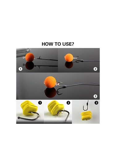 Reedark 50 Adet Yüzen Sazan Yemi Topları - Yapay Yem Ve Saklama Kutusu İle Set