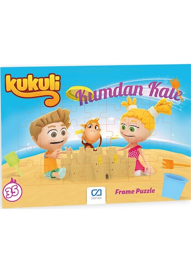 Kukuli Kumdan Kale Frame Puzzle/Yapboz (35 Parça)