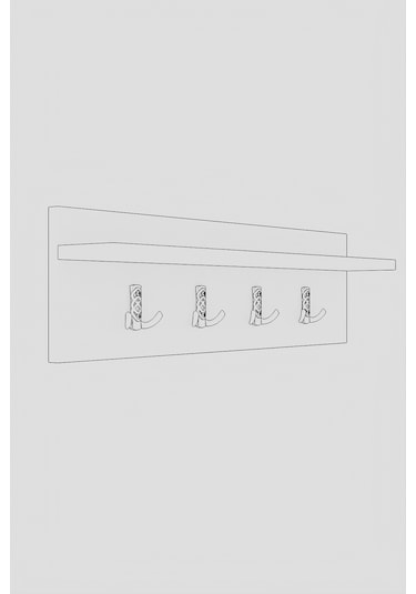 Asela Raflı Antre Genç Odası Askılığı Anahtarlık