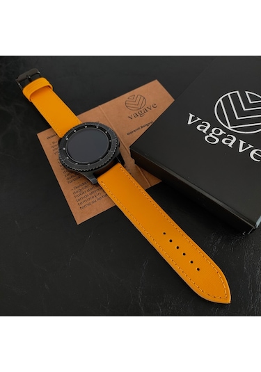 Vagave Samsung Uyumlu Active / Watch / Gear 20 Mm / 22 Mm Deri Kordon (497125572)
