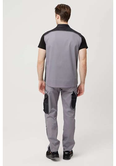 Yazlık İş Yeleği Polyester Gabardin Allium Outdoor Yelek Hafif Nefes Alabilir Fonksiyonel Cepli Gri-siyah Yazlık İş Yeleği Polyester Gabardin Allium Outdoor Yelek Hafif Nefes Alabilir Fonksiyonel Cepli Gri-siyah