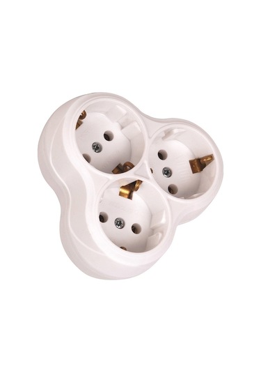 2 Adet 300-000-707 Topraklı Golyat Fiş Priz Diğer