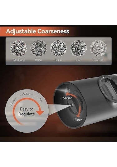 Besthome1 Tuz & Karabiber Otomatik Doldurma Değirmeni Usb C Gümüş 52944521 Gümüş