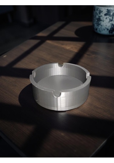 3d Baskı Modern Tasarım Küllük - Siyah Renk, Dayanıklı Pla Malzem