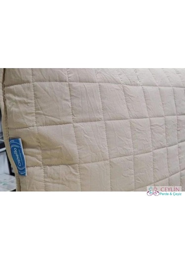 Çift Kişilik Yorgan + Yastık Hediyeli Kum Bej