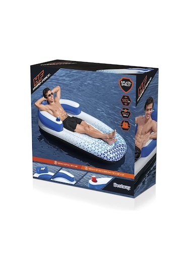 Hydro-force 75" X 42"/1.91m X 1.07m Indigo Wave Lounge
