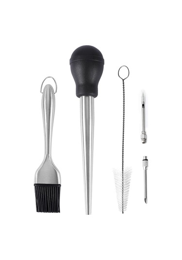 Paslanmaz Çelik Ve Silikon Rosto Dana Eti Baharat Tüpü