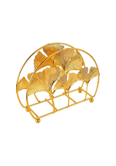 Suntek 2 Adet Demir Doku Tutucu Yaprak Şekli Bar Restoran Altın