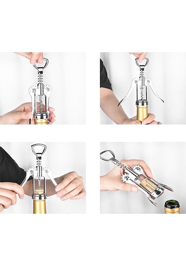 Profesyonel Pratik Çelik Tirbuşon Mantar Kapak Açacağı Diğer