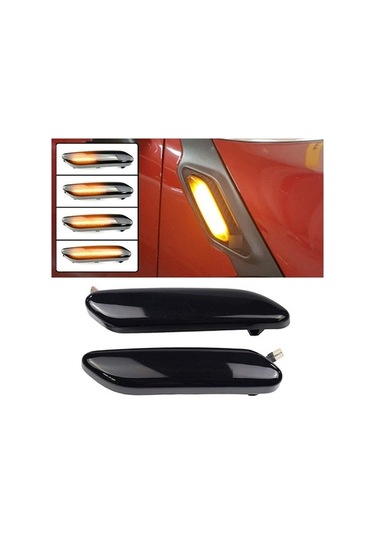 Didadodo Araba Dinamik Amber Led Ön Çamurluk Işaretleyici Işıklı Dönüş Sinyali Lambası Için Bmw Mini Cooper R60 R61 Paceman
