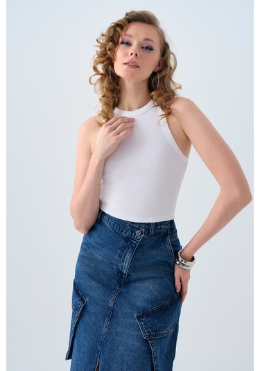 Loft Kadın Atlet Lf2038795 Beyaz