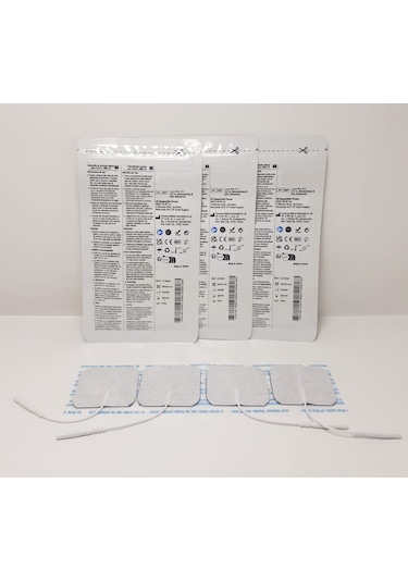 Tens Elektrod Pedi 5x5 Cm Kablolu 4lü Paket 3 Adet