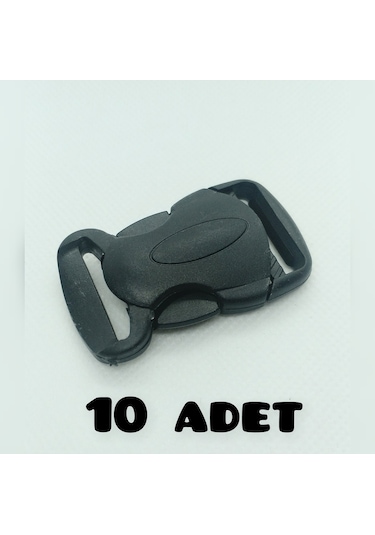 2,5cm Plastik Kilit, 25mm Plastik Kilit Toka Klips, 10 Adet Kambur Kilit Siyah