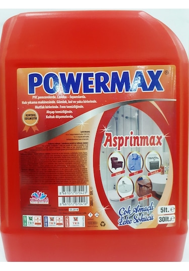 Powermax Asprinmax Çok Amaçlı Leke Sökücü 5 L