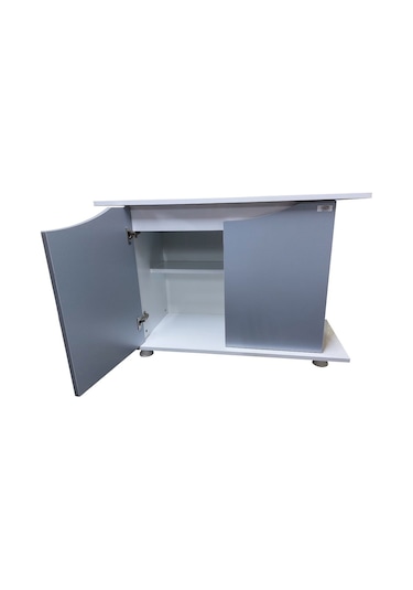 Kanki Pet Kp1004010GR Flex Gri Kapaklı Akvaryum Sehpası 100 x 40 x 69 CM