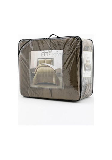 Comforter Tek Kişilik Battaniye Seti - Haki