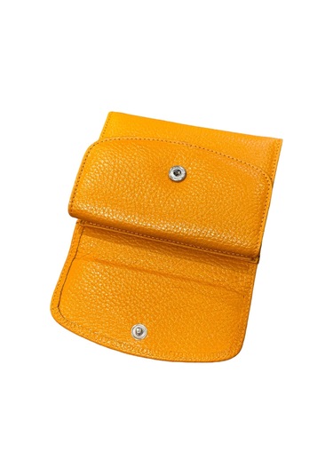 Monte Lui Mntc12 Deri Cüzdan Kartlık Hardal Sarı