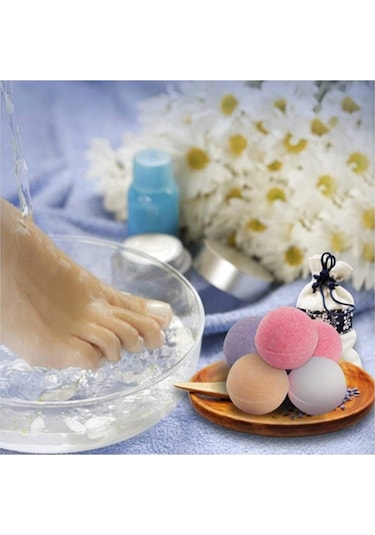 Banyo Bombası, Nem Topu, Banyo Nem Topu Pedikür Ve Manikür Nem Bombası 75 Gr 6 Lı