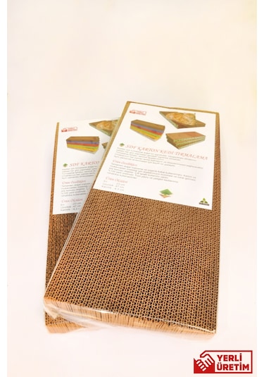 Sdf Kereste Kedi Tırmalama Karton Düz 2'li 23 x 47 x 4 CM