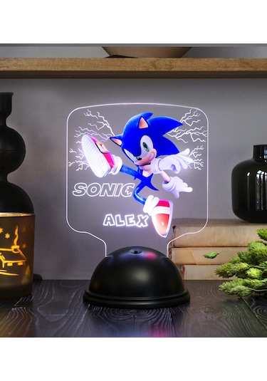 Kirpi Sonic, Çocuk Odası Süper Sonic Hediyesi İsimli Led Lamba