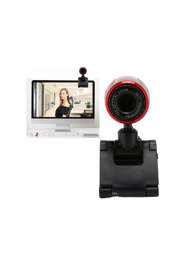 Yuntech01 360 Dönen Usb 2.0 Hd Web Kamerası - Otomatik Beyaz Dengesi, Dahili Mikrofon, Laptop/pc Uyumlu, 300.000 Piksel