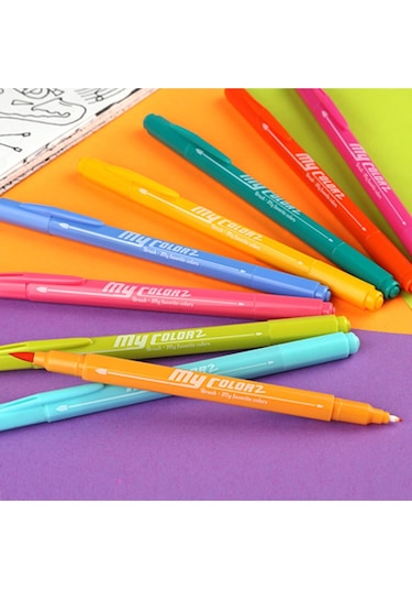 Dong A Çift Taraflı Fırça Uçlu 12 Renk Brush+Fine Uç