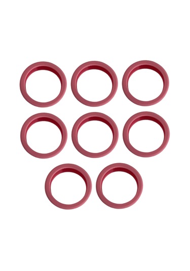 Homyl 8 Adet Bagaj Tekerlekleri Kapakları 2.09 '' Çap Pembe Pembe