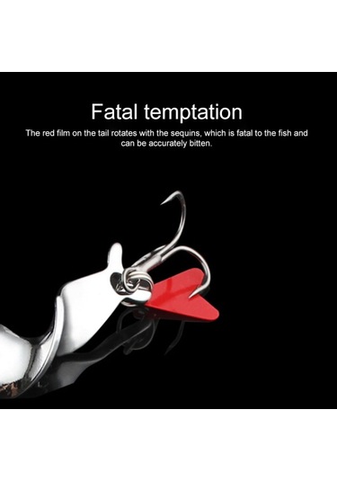 Dönen Metal Spinner Balıkçılık Cazibesi Sert Yemler Balık Kanca Takımı, Boyut:14g