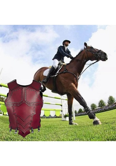 Suntek Yetişkin Binicilik Binicilik Yeleği Koruyucu Üç Kırmızı