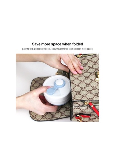 Prestigegoods 350 Ml Katlanır Silikon Teleskopik Kahve Fincanı, Çok Fonksiyonlu Seyahat Bardağı, Mavi Mavi