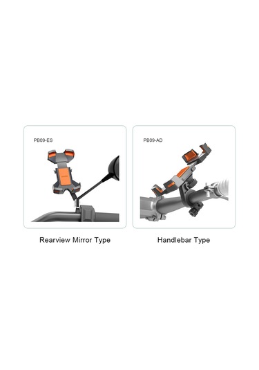 Geeksen Motor Süpürgesi, Elektrikli Bisiklet Ve Bisiklet İçin 360 Döner, Tek Tık Kilitli, Sarsıntı Emici Telefon Tutucu - Siyah Pb09plus-ad Siyah