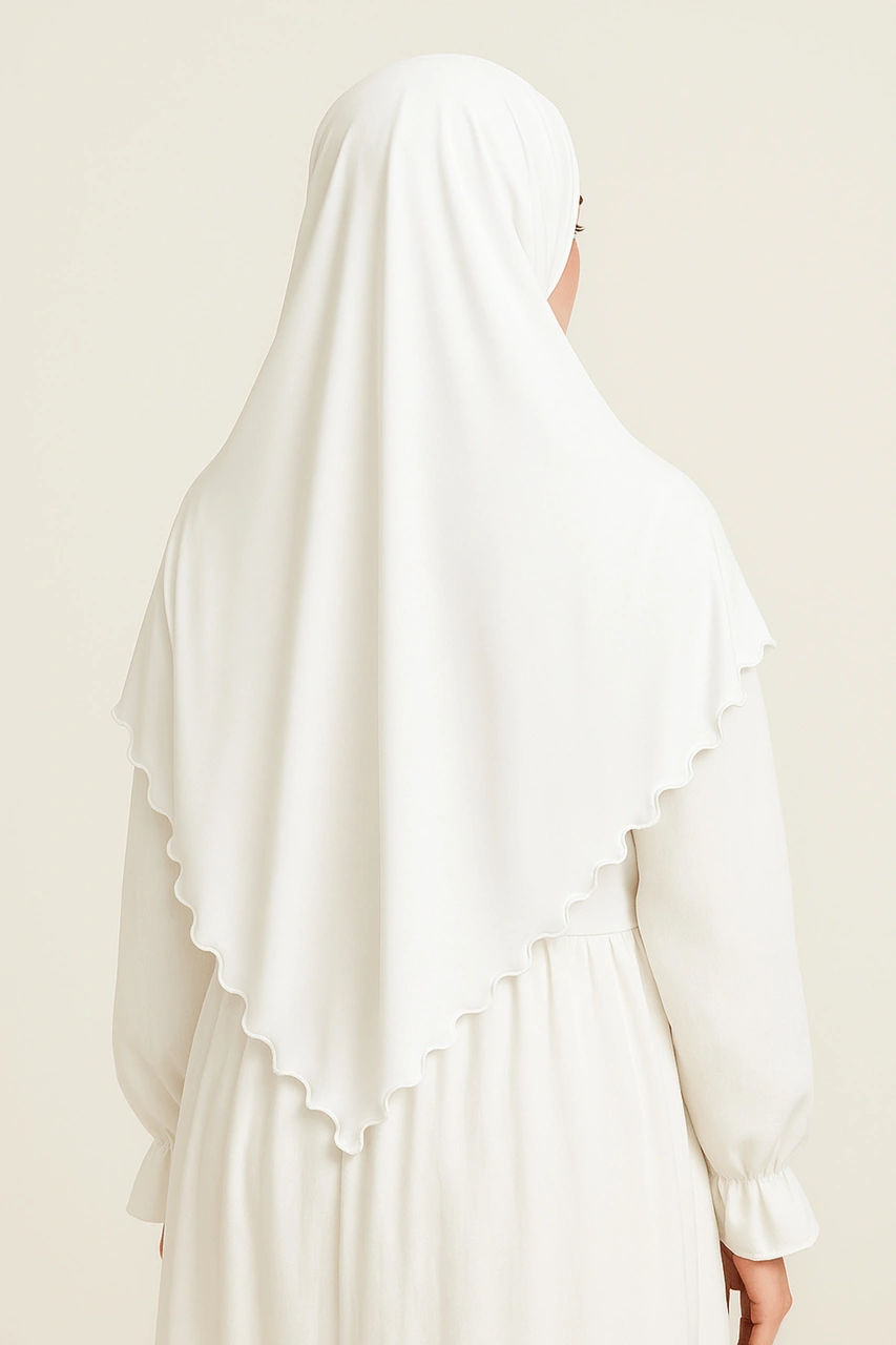 Enba Premium Jersey Sandy Şal - 75x190 Cm Kırık Beyaz