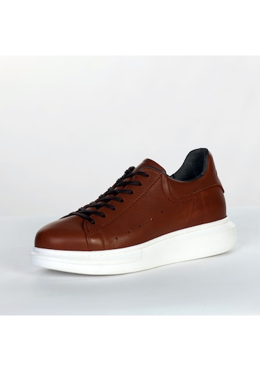 Boy Uzatan Gizli Topuklu Taba Spor Ayakkabı Taba