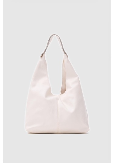 Zaura Salaş Omuz Çantası Krem Krem