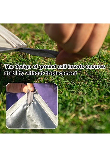 Shineyee Hafifçe Taşınabilir Dış Mekan Nem Engelleme Matı - Çadır Piknik Plaj Kullanıma Uygun - 100x145 Cm Hayvan Desenli Folyester Döşeme Çok Renkli