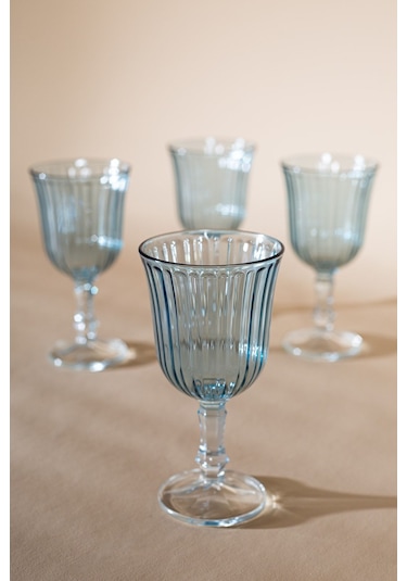 Rakle Splendid 4'lü Su Kadehi Seti Mavi 240 Cc