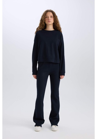 DeFacto 2'li Takım Basic Düz Bisiklet Yaka Üst Esnek Belli Uzun Alt E3841AXNSNV241 Lacivert DeFacto 2'li Takım Basic Düz Bisiklet Yaka Üst Esnek Belli Uzun Alt E3841AXNSNV241 Lacivert