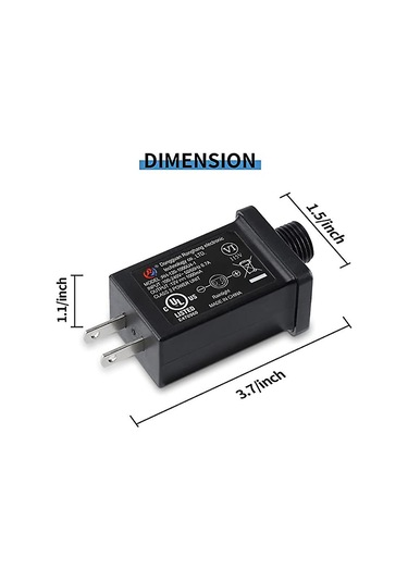 Şişme Adaptör 1a Transformatör Abd Fişi Led Işık Adaptörü Ev Bahçe İçin Çok Renkli