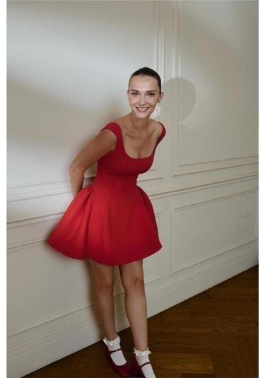 Prenses Elbise Kırmızı