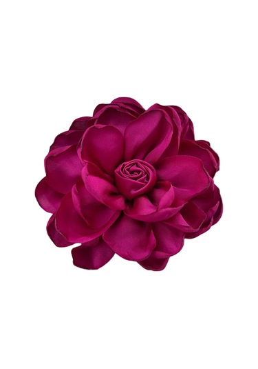 Homyl Anne, Nedime, Düğün İçin Giysilere Uygun Çiçek Broş Kırmızı