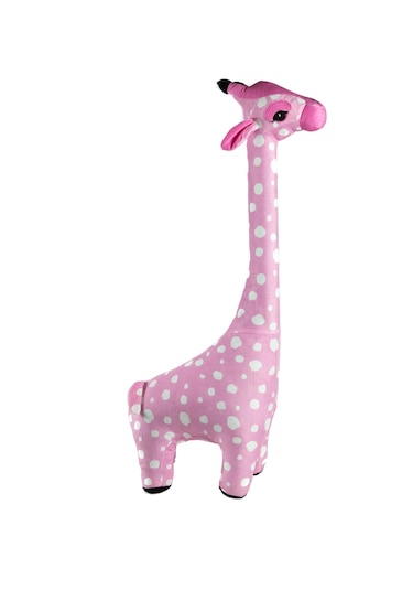 Oyuncak Zürafa Pelüş Sevimli Şaşkın Zürafa Pembe Dev Boy 100 Cm