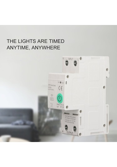 Yaozixa Akıllı 63a 2p Sigorta Devresi - Wi-fi Uzak Kontrol, Akış Ölçümü, Lekaj Ve Aşırı Gerilim Koruması, Ac230v