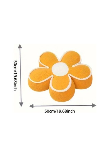 Elmpaly 1 Adet Çiçek Desenli Yastık Pembe Zemin Minderi Dekorasyon Pembe