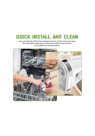 Cuisinart Sol Ve Sağ Turbo Stil Çırpıcılar İçin El Mikseri Çırpıcılar, Gümüş