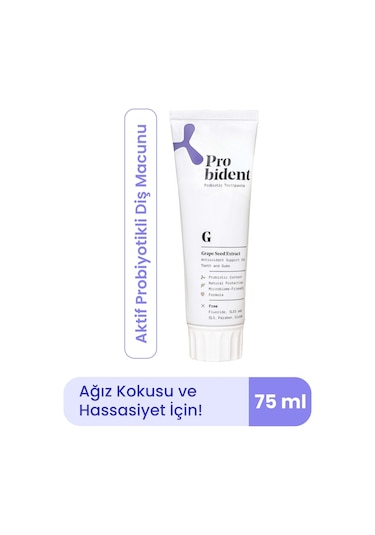 Probident Üzüm Çekirdeği Özütü İlaveli Probiyotik Diş Macunu 75 ML